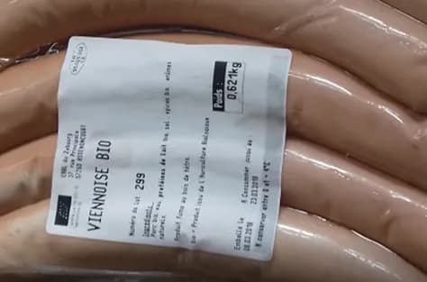 Porc bio Knacks x 4