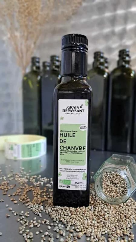 Huile bio de chanvre